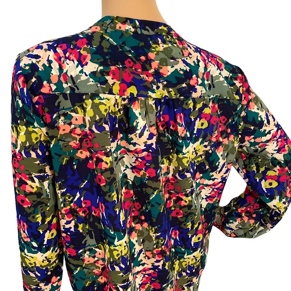 ๐ J. CREW | VIBRANT FLORAL BLOUSE SZ S - Picture 10 of 16